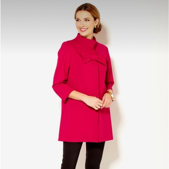 BLACK Sara Campbell Black Ponte Topper with Bow XS - Picture 1 of 11